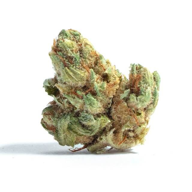 Goji OG cannabis strain. Image via Leafly.