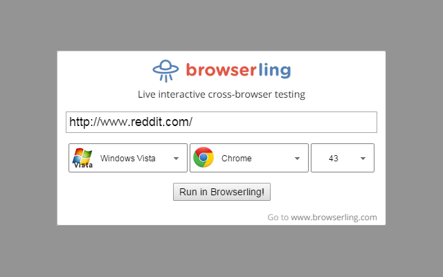 Browserling extension