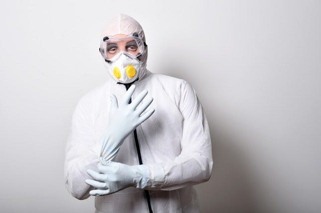 Male with Personal Protective Equipment