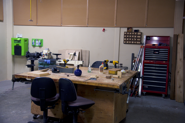 Woodshop at the Oregon Commission for the Blind. This is all standard equipment.