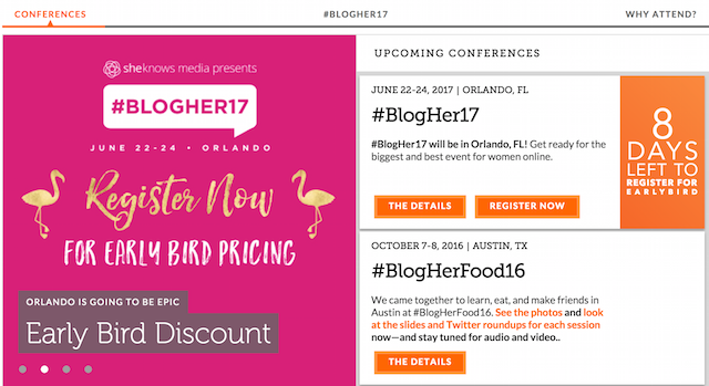 Blogging Conferences BlogHer