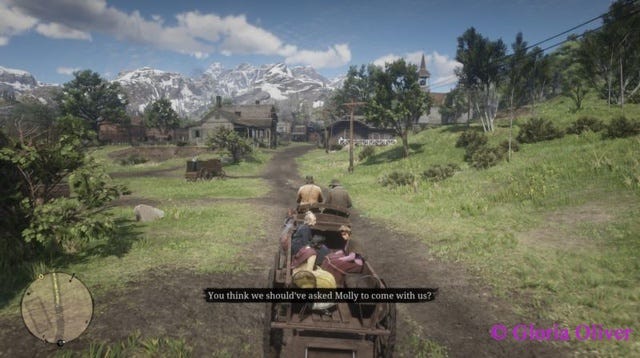 Red Dead Redemption 2 — Heading to Valentine