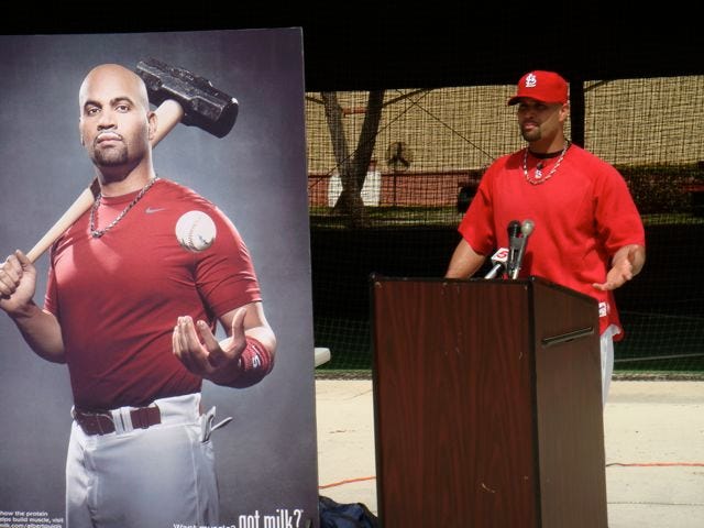 Albert Pujols  Albert pujols, Got milk ads, Got milk?