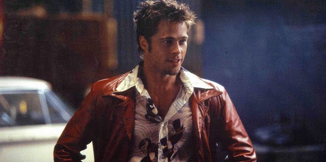 Brad Pitt as Tyler Durden