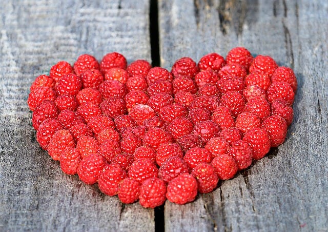 heart of raspberries