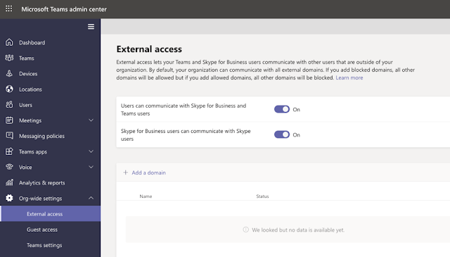 Microsoft Teams external access