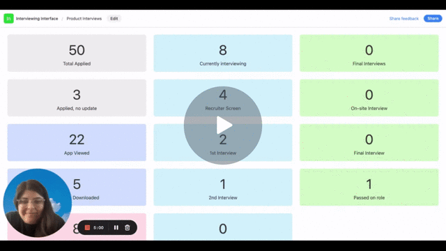 Gif of video explaining real-time dashboard