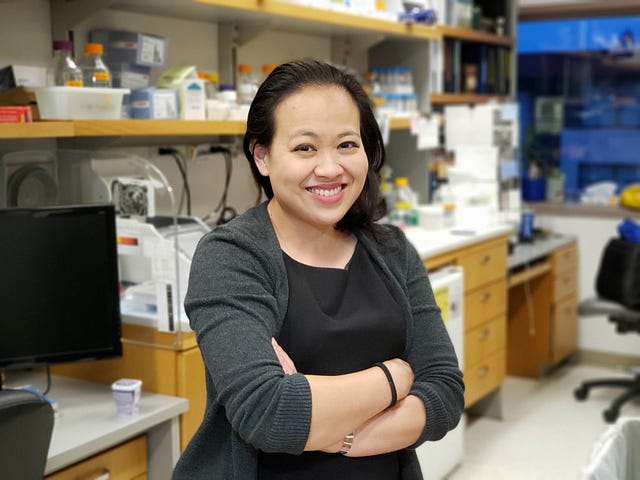 Jennifer Kong, PhD, postdoctoral researcher at Stanford University Biochemistry.