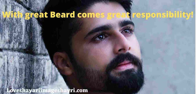 quotes on beard look for Instagram.