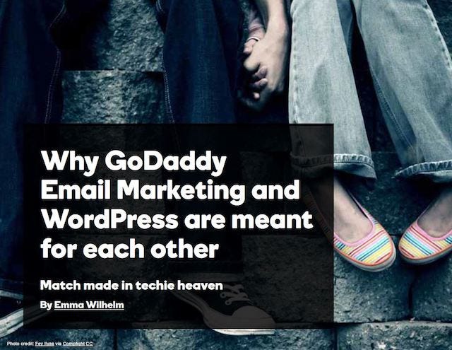 Grow WordPress Blog GoDaddy Email Marketing