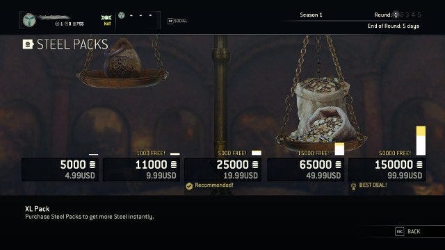 Overview of microtransactions of Middle-Earth: Shadow of War
