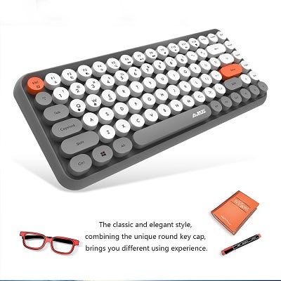 COD Black Keyboard Bluetooth USB Wireless Whisper Quiet Keys Keyboard For Laptop Keyboard