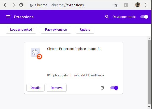 replace images with your own images using Chrome Extension