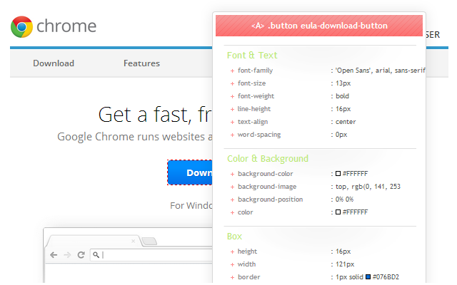 An example of CSSViewer