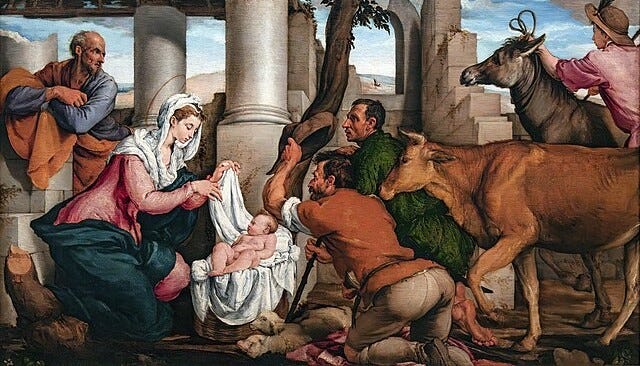 Adoration of the Shepherds by Jacopo Del Bassano