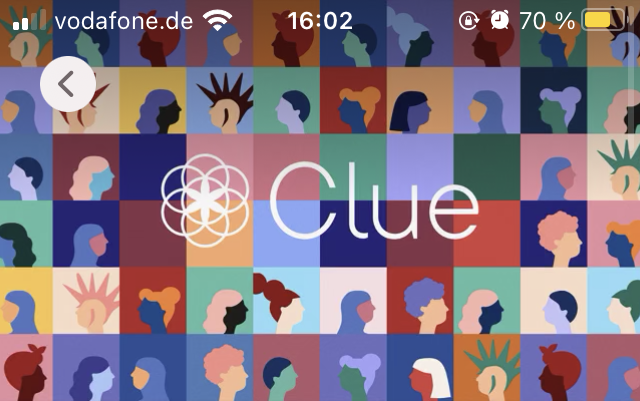 Clue’s app store banner