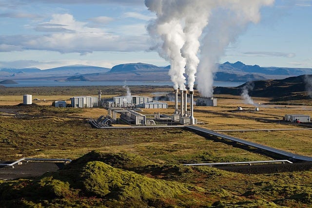 Image of geothermal power plant