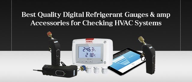 Best Quality Digital Refrigerant Gauges & Accessories for Checking HVAC Systems