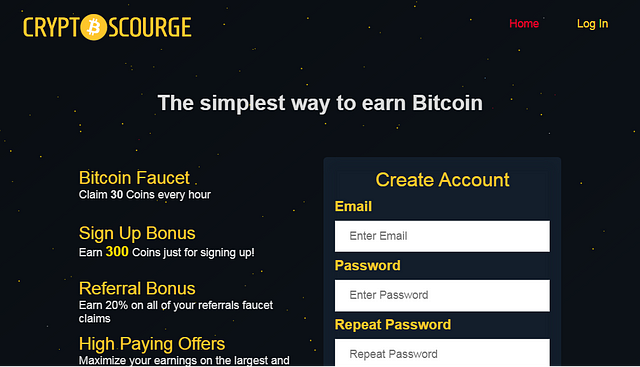Crypto scourge is a legit and best bitcoin faucet that is a part of my top list of best bitcoin faucets
