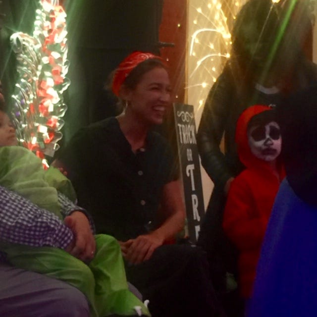 AOC attending Halloween party