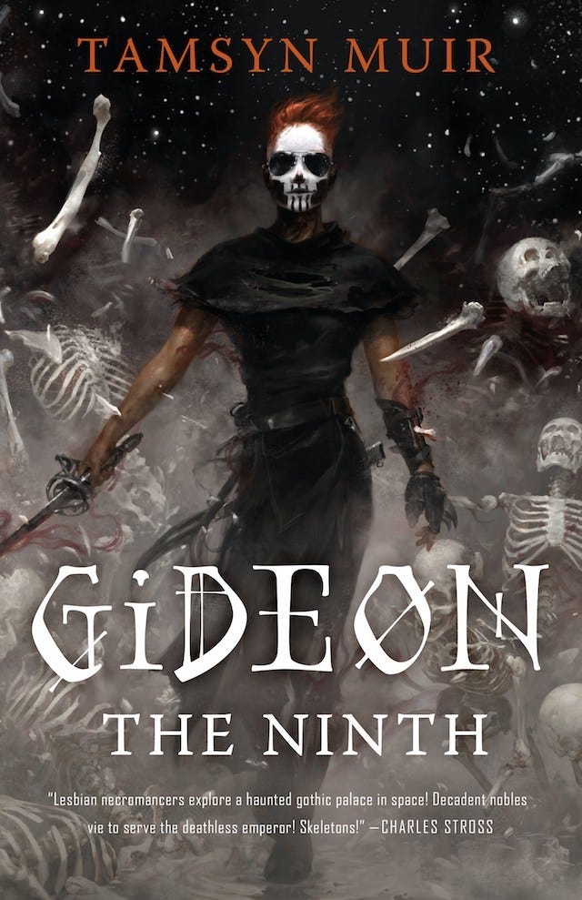 Book cover of “Gideon the Ninth” Tamsyn Muir