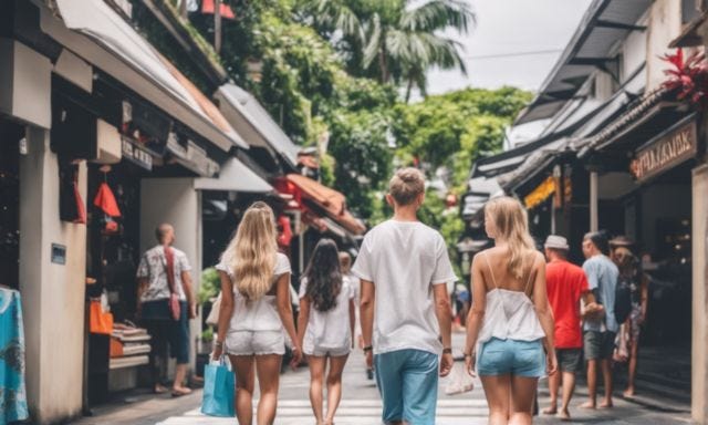 cheap street shopping in bali