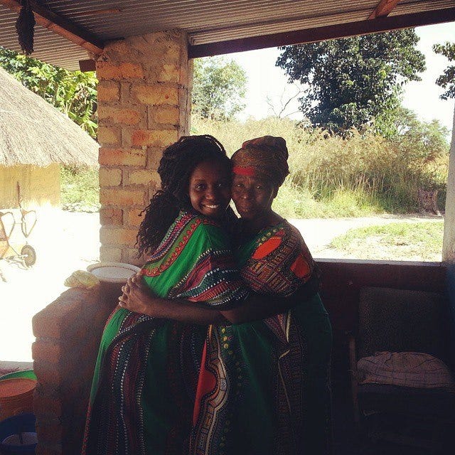 The author and ba mbuya (grandma). ❤ ©Change Kwesele
