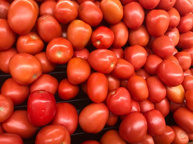 Image of dozens of small tomatoes.