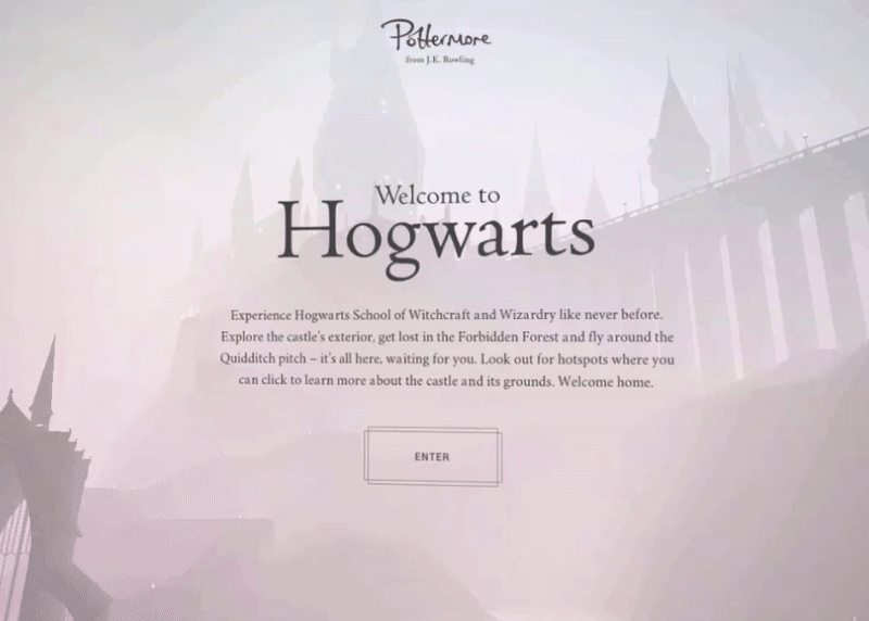 Hogwarts Background Image & Video with Bootstrap