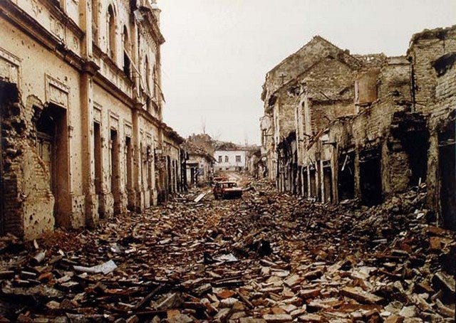 Vukovar after the siege.