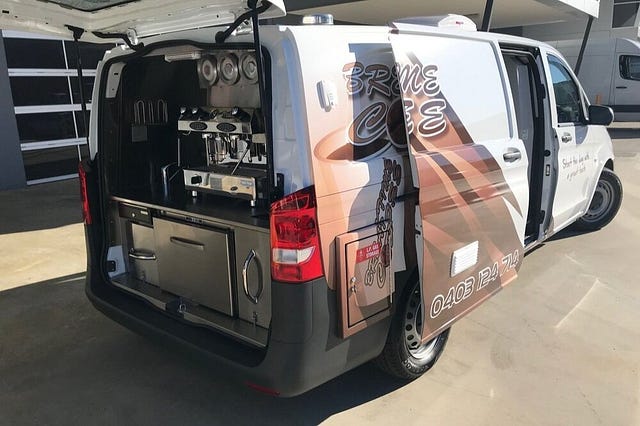 build a coffee van,best custom van builders,Custom coffee van builders,convert van into coffee van,van conversion companies Australia