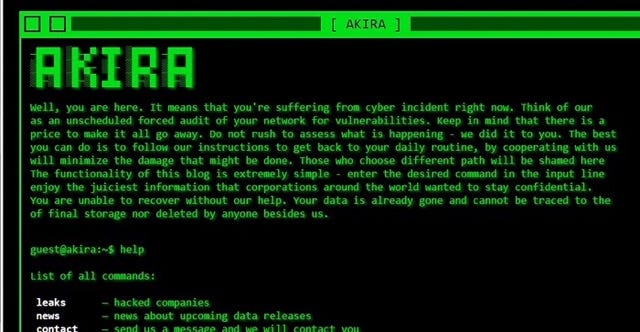 Cybersecurity Under Siege: Inside the Operations of the Akira Ransomware Gang
