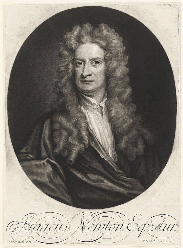 Image of Isaac Newton — Courtesy of Wikimedia Commons