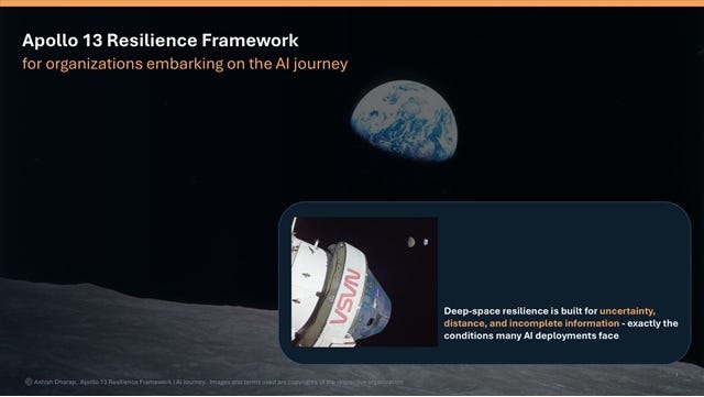 Apollo 13 mission – lessons for a (moonshot) AI deployment journey