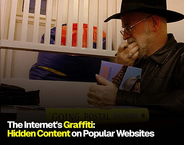 article banner over a photograph of sir terry pratchett the author