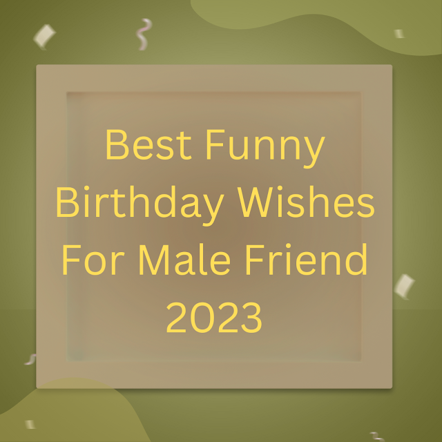 Funny Birthday Wishes For Male Friend