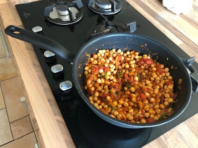 Stir in  a tin of chickpeas and you’re almost there!