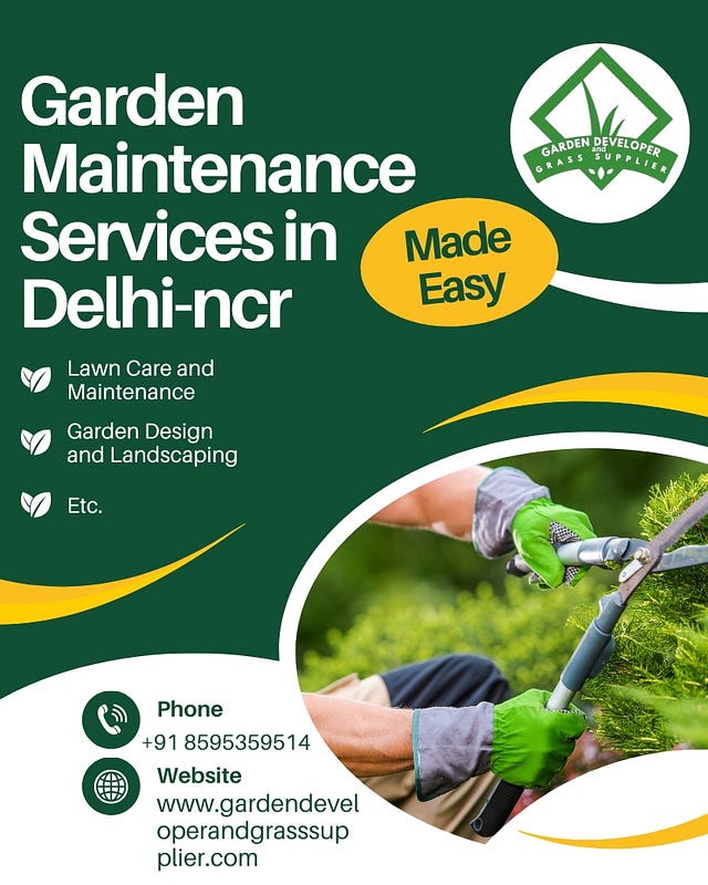 Garden Maintenance Services in Delhi-NCR