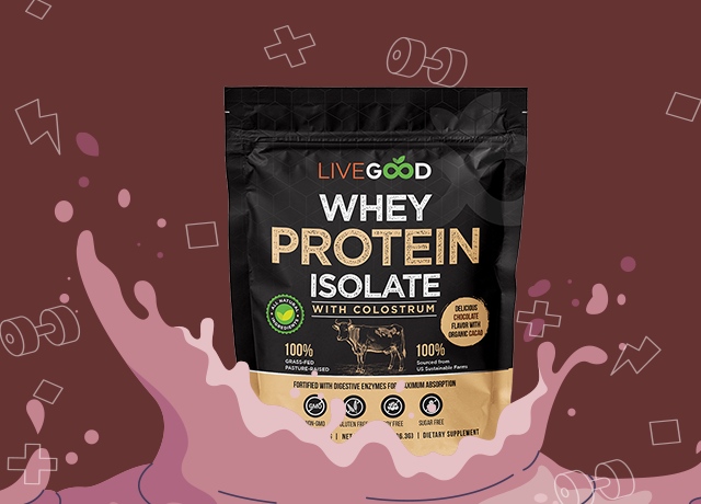 LiveGood WHEY Protein Isolate with Colostrum