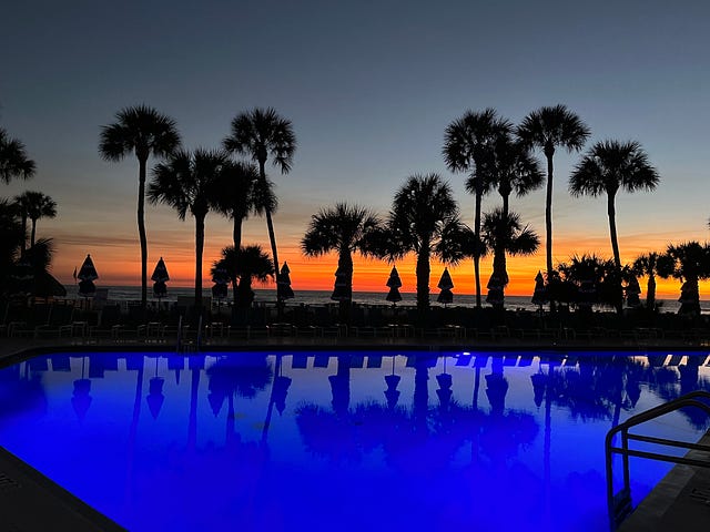 Gorgeous sunset over Longboat Key, Florida.