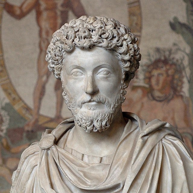 Marcus Aurelius stone statue