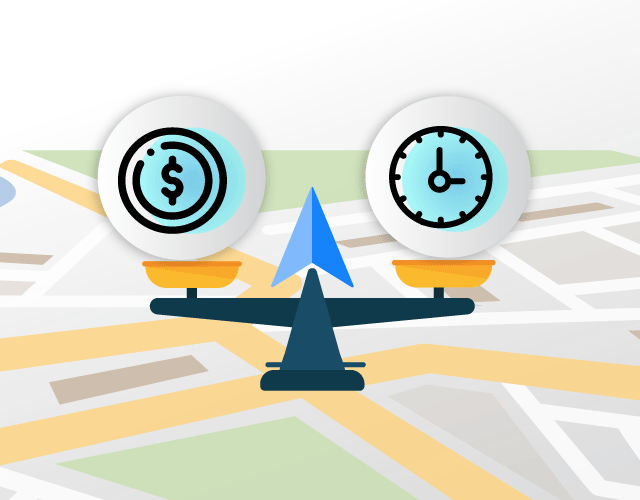 Google maps and other maps need to be updated for cost and time trade-off in route decisions
