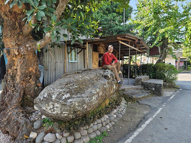 Me on a stone