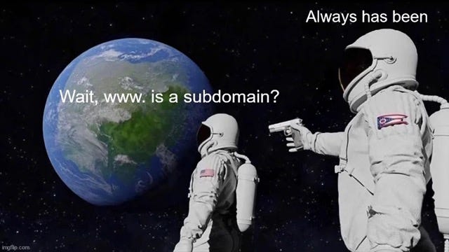 www is a subdomain
