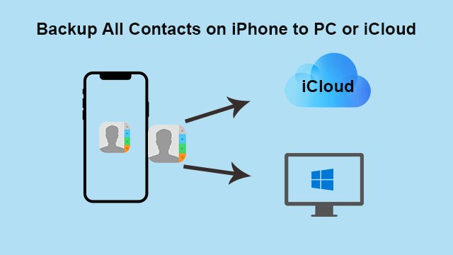 backup all contacts on iPhone to PC or iCloud