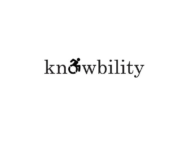 knowbility logo with a disability symbol in place of the “o”