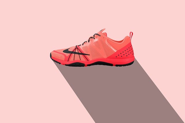 Red nike shoes graphic image