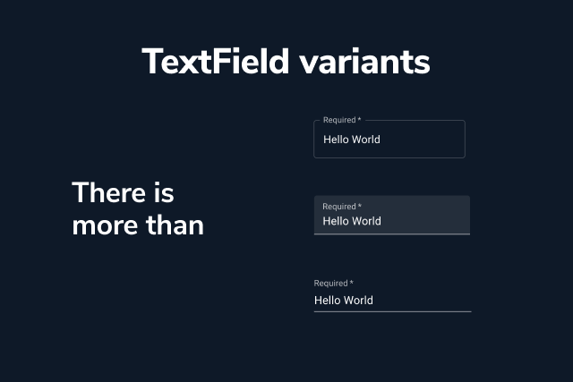 material ui textfield variants