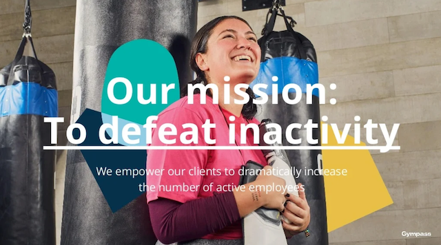 Our mission: To defeat inactivity. We empower our clients to dramatically increase the number of active employees.