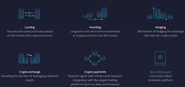 Ecoinomic Decentralized Financial Services Platform for the Crypto